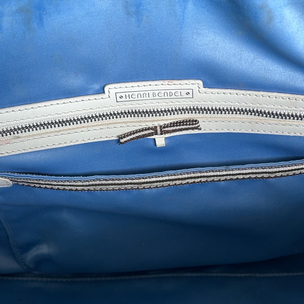 henri bendel Electric Blue Leather Satchel with Strap - Picture 5 of 7